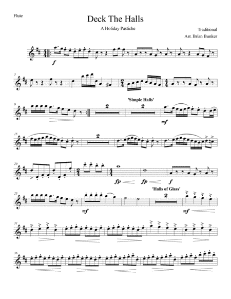 Deck the Halls - A Holiday Pastiche (arr. Brian C. Bunker)