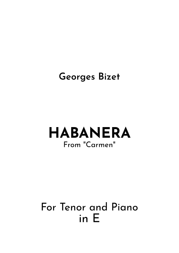 Habanera (arr. Jireh J.)