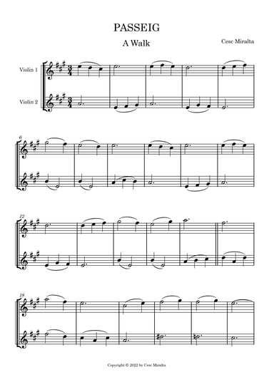 PASSEIG Vl Duet
