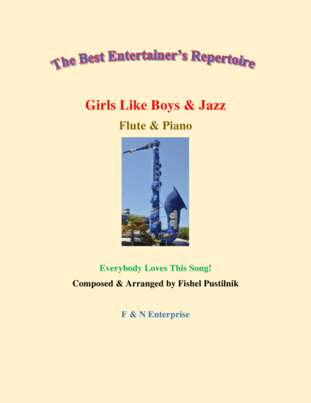 "Girls Like Boys & Jazz"-Piano Background for Flute and Piano (With Improvisation)-Video