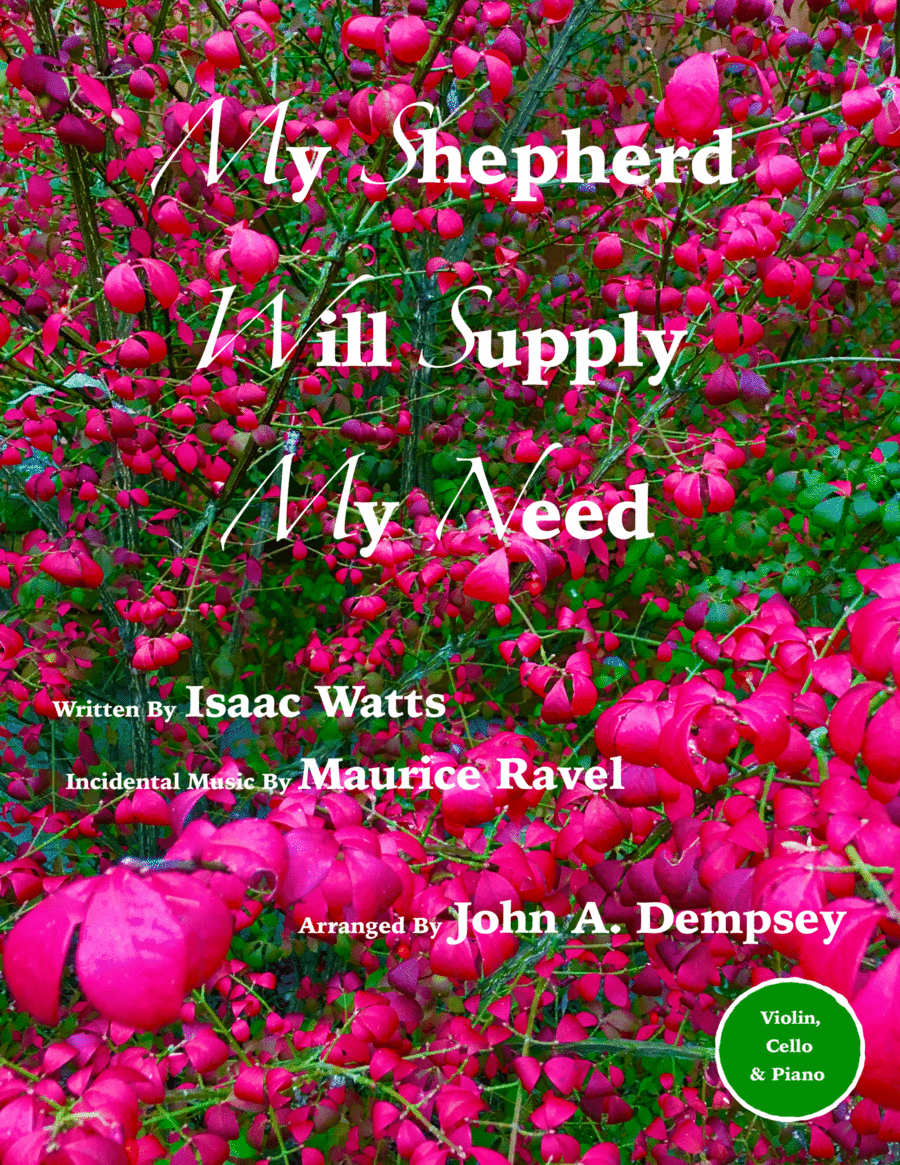 My Shepherd Will Supply My Need (Psalm 23): Piano Trio for Violin, Cello and Piano (arr. John A. Dempsey)