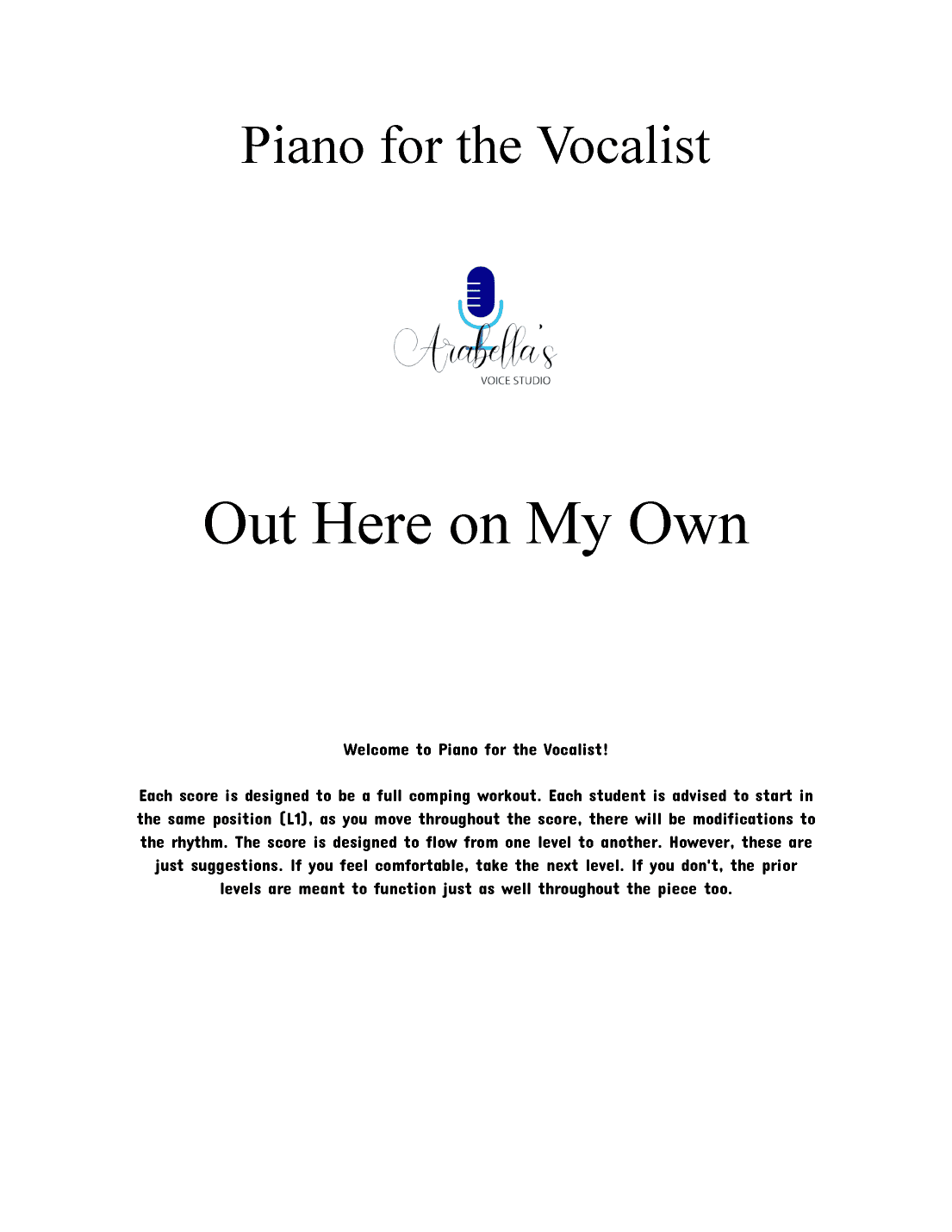 Out Here On My Own (arr. Arabella's Voice Studio)
