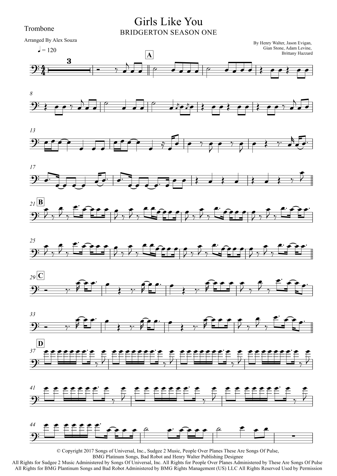 Girls Like You (arr. Alex Souza)
