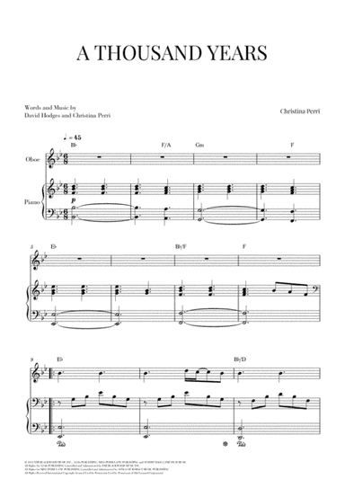 A Thousand Years (arr. Cadenza Editions)