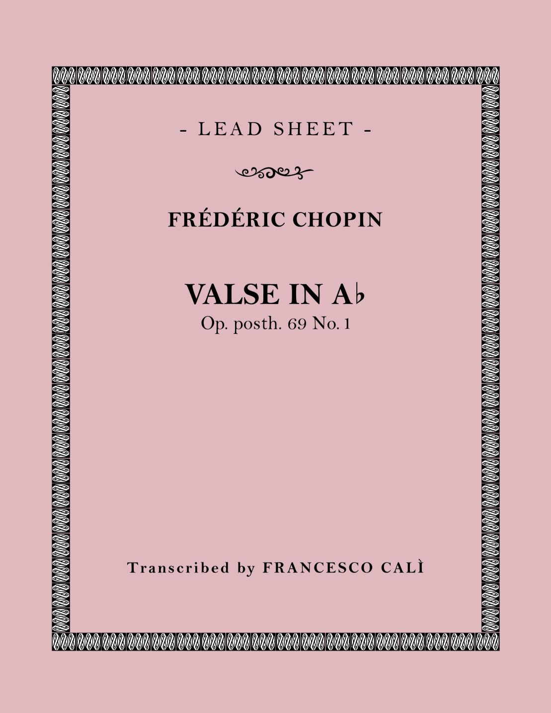 Valse in Ab (Op. 69 No. 1) (arr. Francesco Calì)