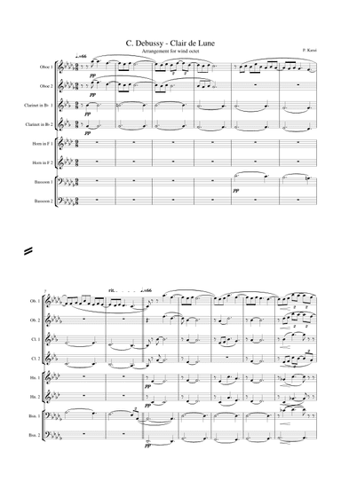 Clair de Lune - wind octet (arr. P. Karaś)