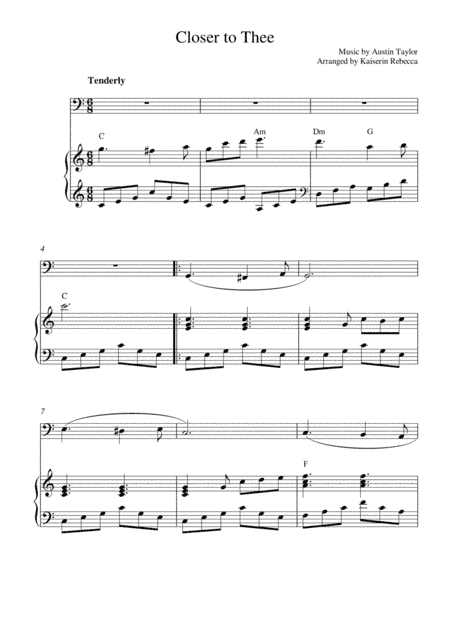 Closer to Thee (arr. Kaiserin Rebecca)