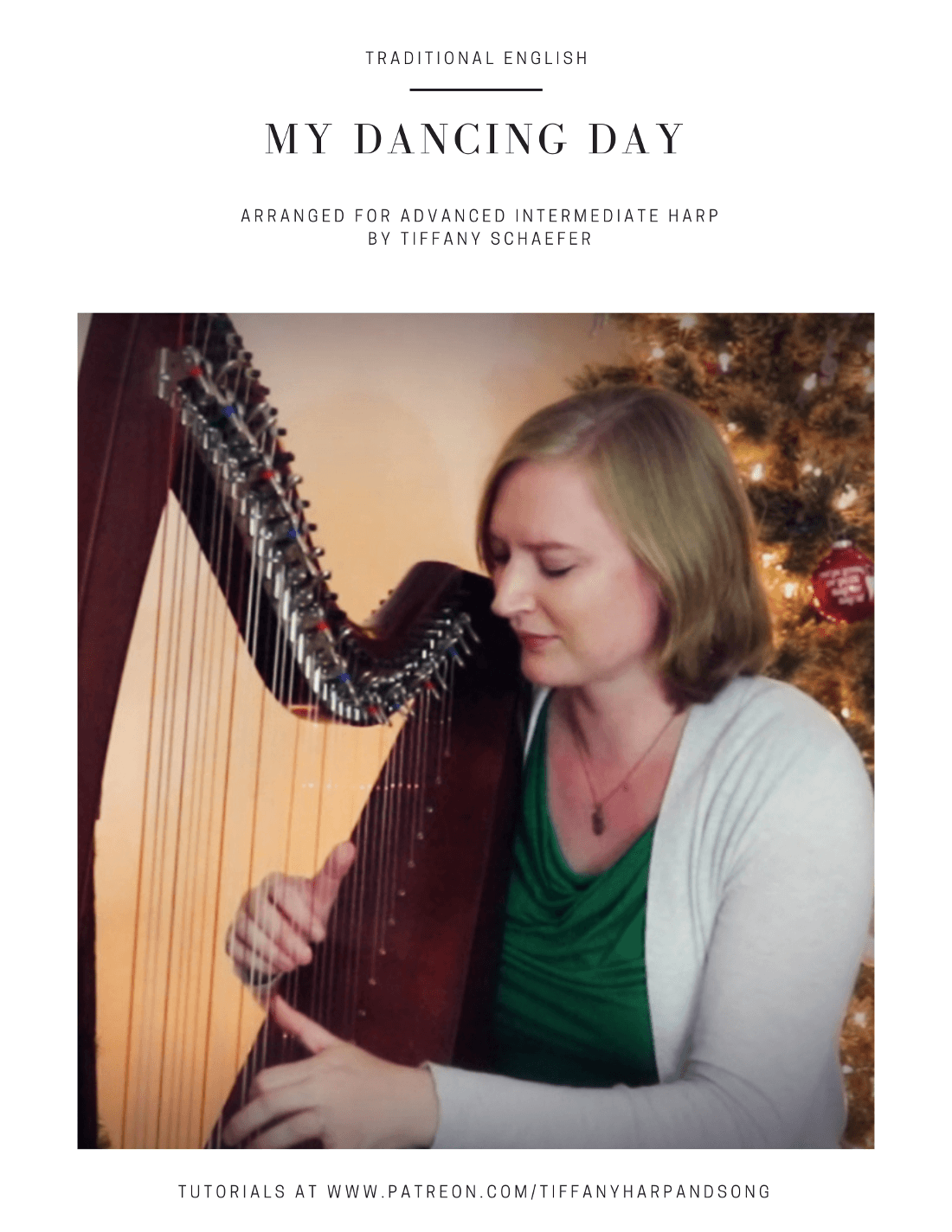 Tomorrow Shall Be My Dancing Day - late intermediate harp (arr. Tiffany Schaefer)