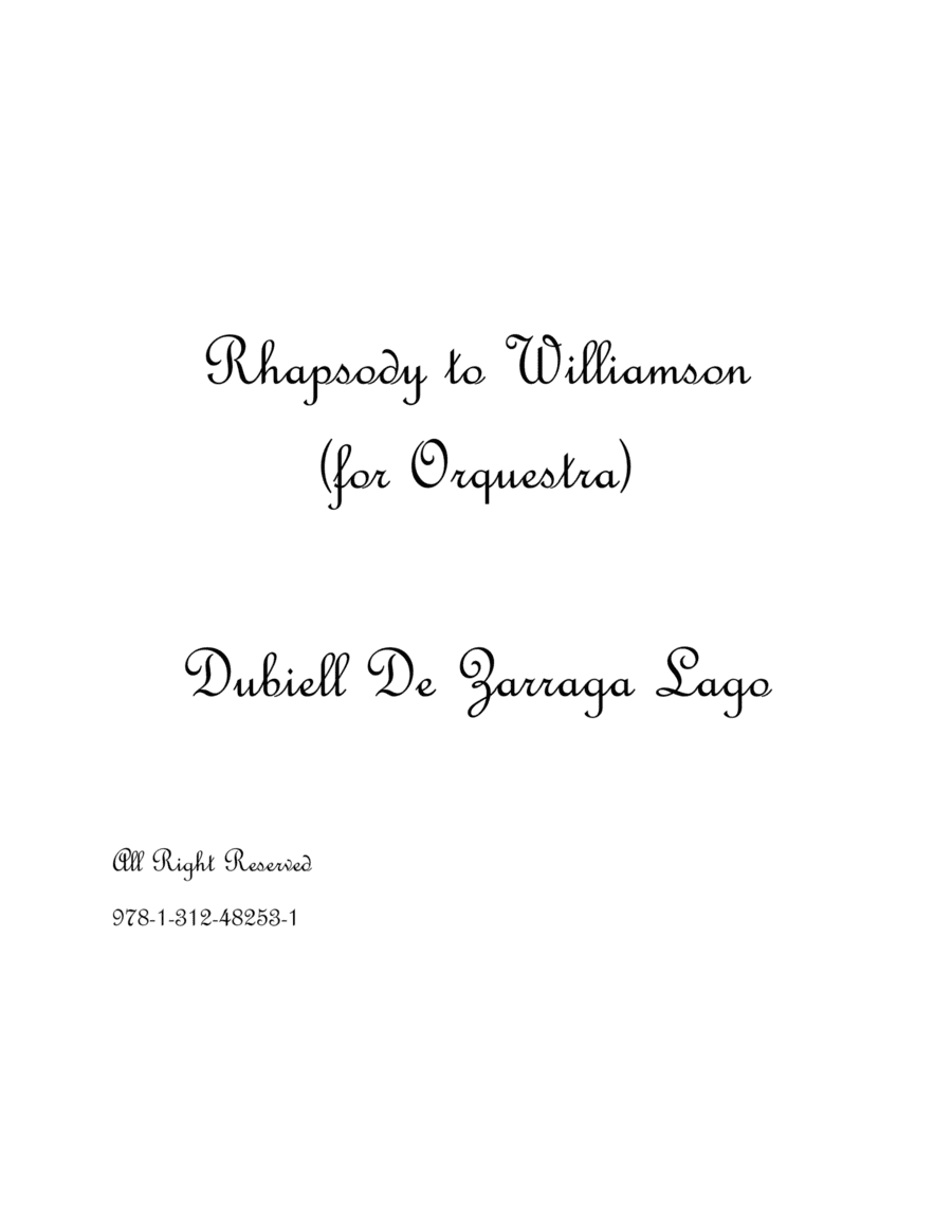 Rapsodia A Williamson