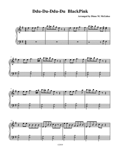Ddu-du Ddu-du Blackpink (arr. Diane M. McGahee)