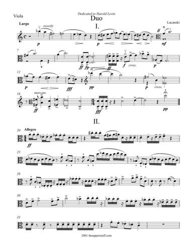 Duo for Violin and Viola