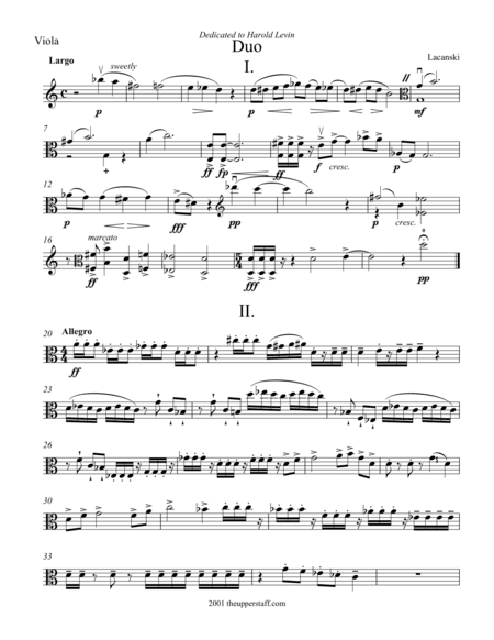 Duo for Violin and Viola