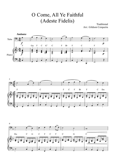 O Come, All Ye Faithful (arr. Gildson Cerqueira)