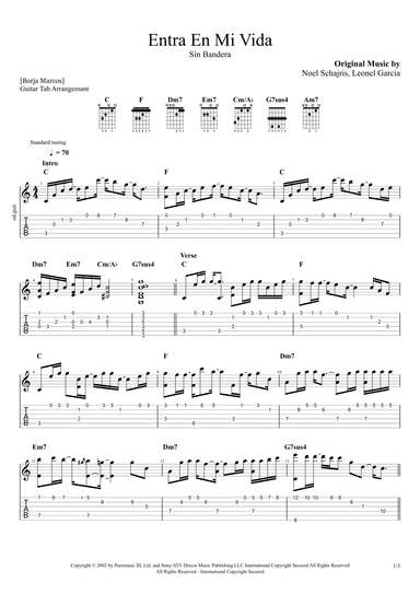 Entra En Mi Vida (arr. Borja Marcos)