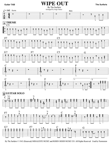 Wipe Out (arr. Jorge Juárez)