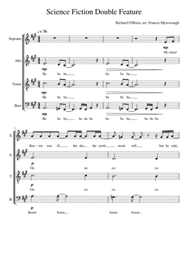 Science Fiction Double Feature (arr. Francis Myerscough)