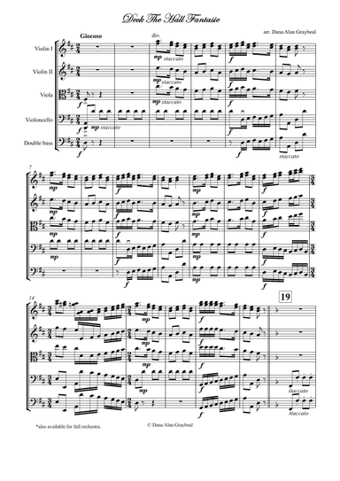 Deck the Hall Fantasie (arr. Dana Graybeal)