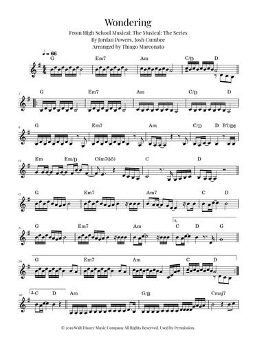 Wondering (arr. Thiago Marconato)