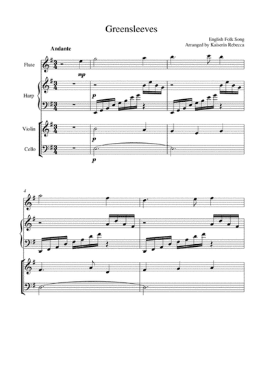 Greensleeves (arr. Kaiserin Rebecca)