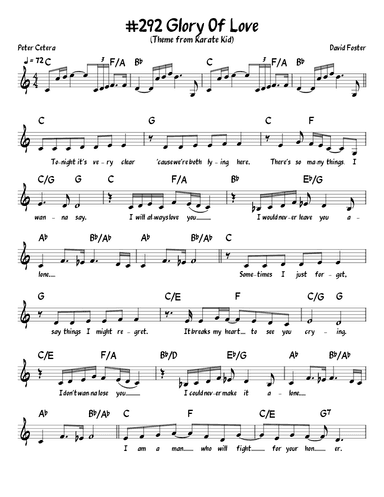Glory Of Love (arr. John Fries)