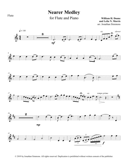Nearer Medley (arr. Jonathan Simmons)