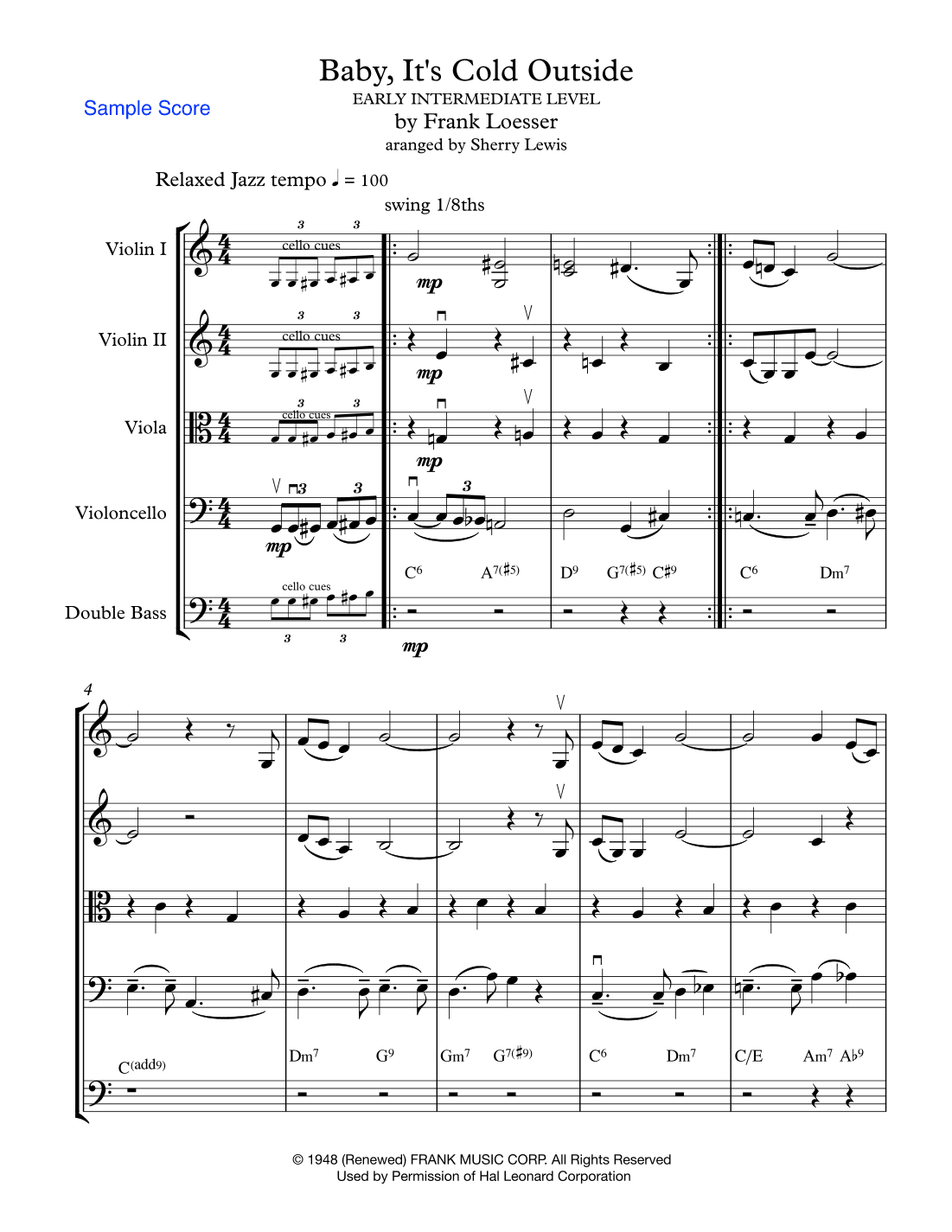 Baby, It's Cold Outside (arr. Sherry Lewis)