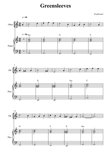 Greensleeves (arr. Wesley S. SIlva)