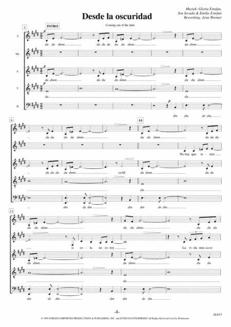 Coming Out Of The Dark (arr. Jetse Bremer)