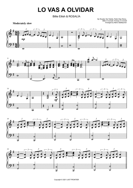 Lo Vas A Olvidar (arr. Mario Stallbaumer)