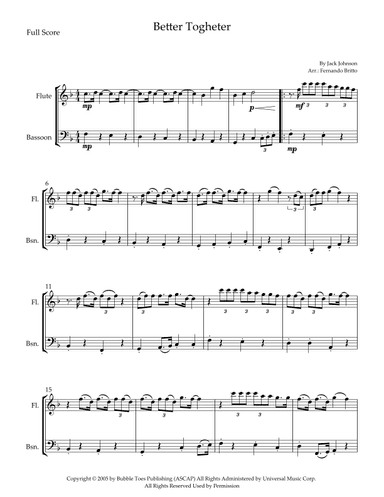 Better Together (arr. Fernando Britto)