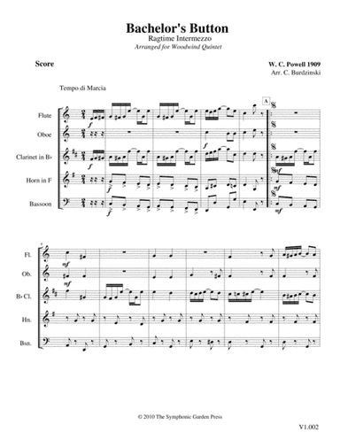 Bachelor's Button Rag (W. C. Powell) - woodwind quintet (arr. C. Burdzinski)