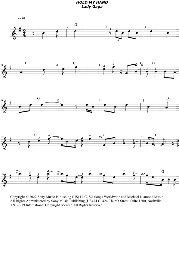 Hold My Hand (arr. Heraldo Santos)