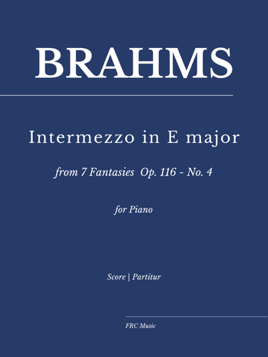 Brahms: Intermezzo Op. 116, No. 4 as played by Víkingur Ólafsson (arr. Flavio Regis Cunha)