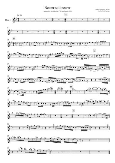 Nearer still nearer - duet (flute) (arr. David Kocijan)