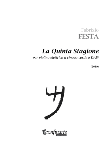 Fabrizio Festa: QUINTA STAGIONE (ES-20-023) versione per violino elettrico a 5 corde