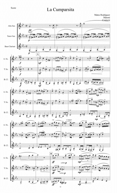 La Cumparsita (arr. Cristian Gomez)