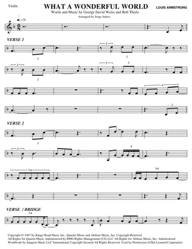 What A Wonderful World (arr. Jorge Juárez)