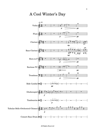 A Cool Winter’s Day - Score Only
