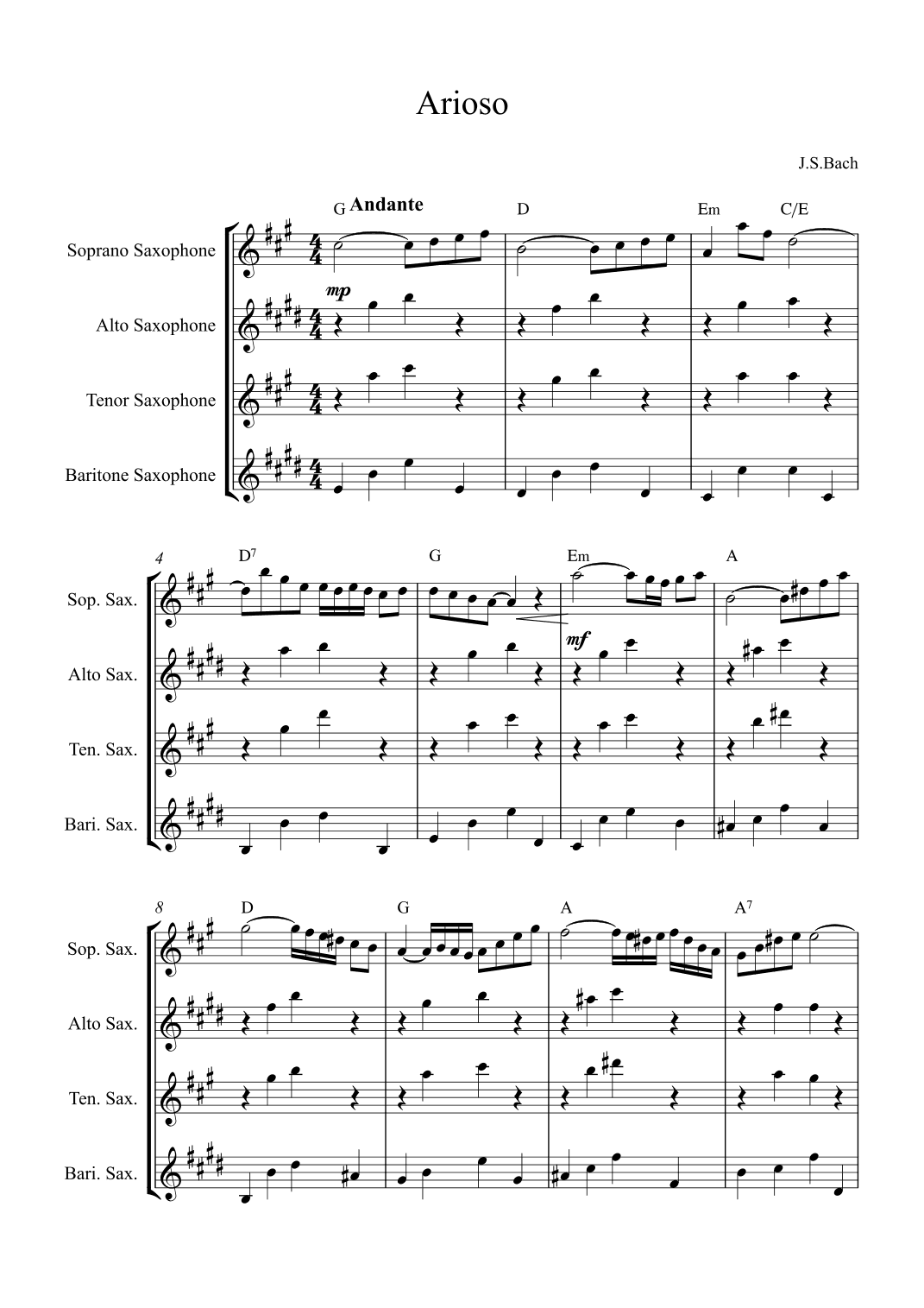 Arioso (arr. Alex Nunes Rodrigues)