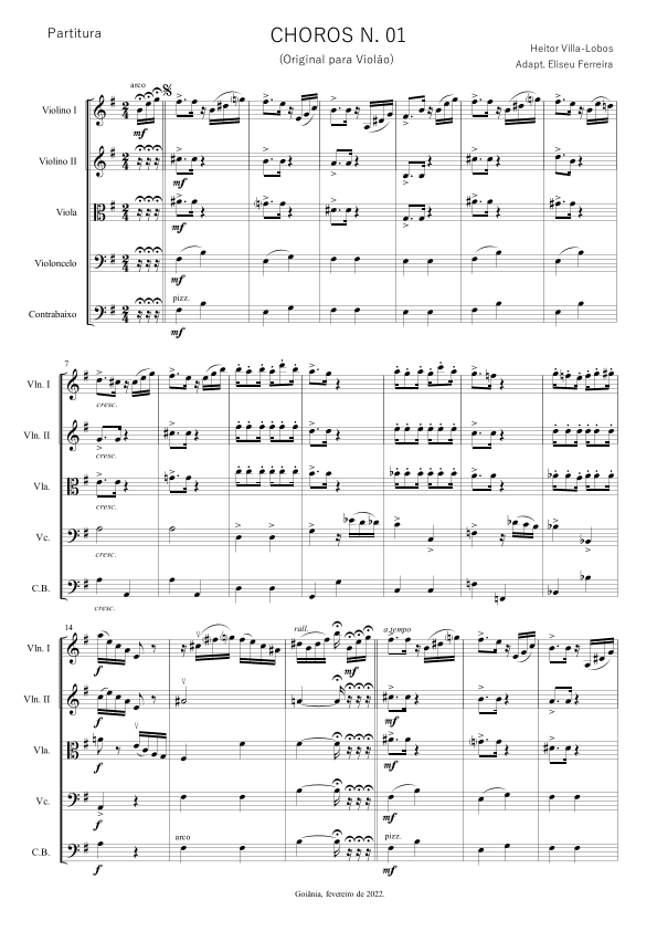 Choros n. 01 (arr. Eliseu Ferreira)