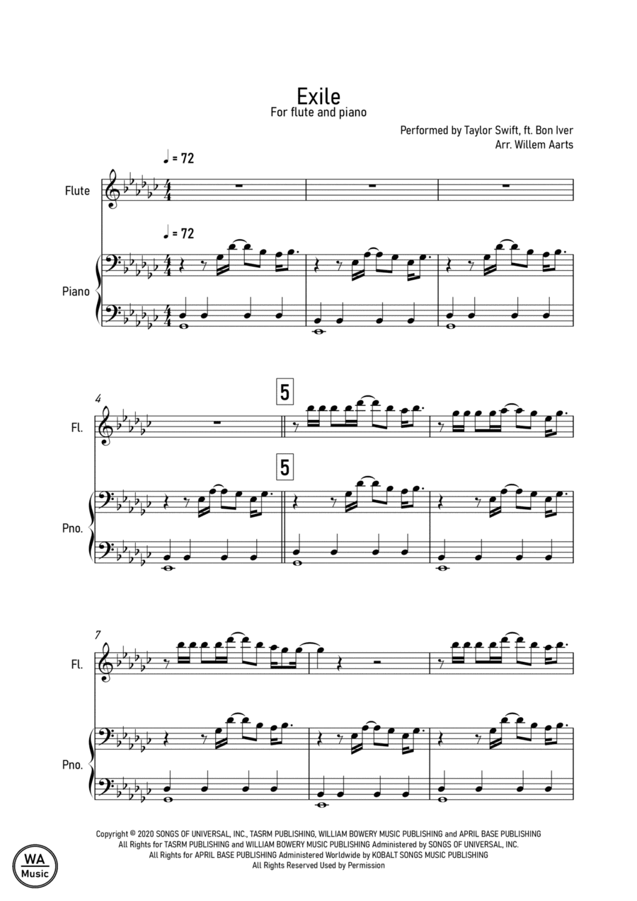 Exile (arr. Willem Aarts)