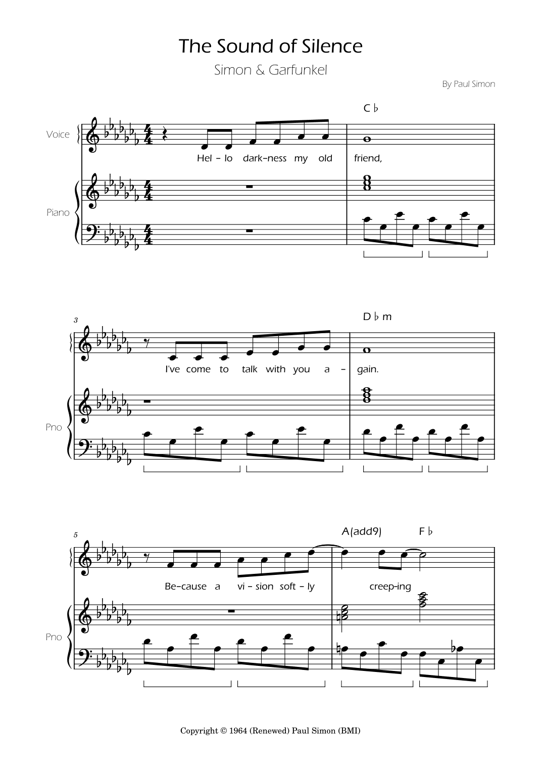The Sound Of Silence (arr. Ygor Nunes)
