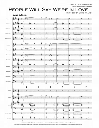 People Will Say We're In Love (arr. Chris Walden)