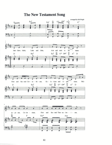The New Testament Song