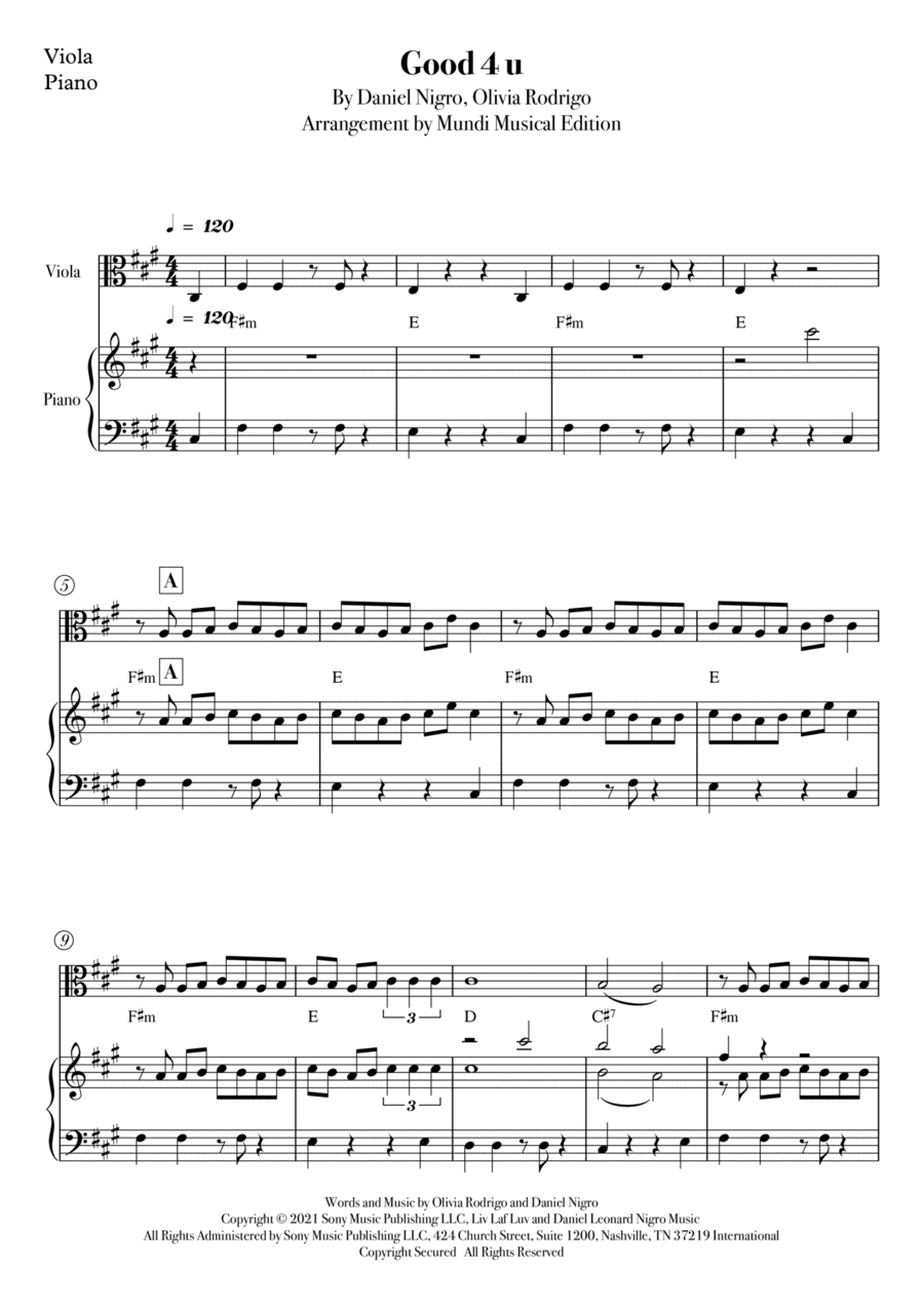 Good 4 U (arr. Mundi Musical Edition)