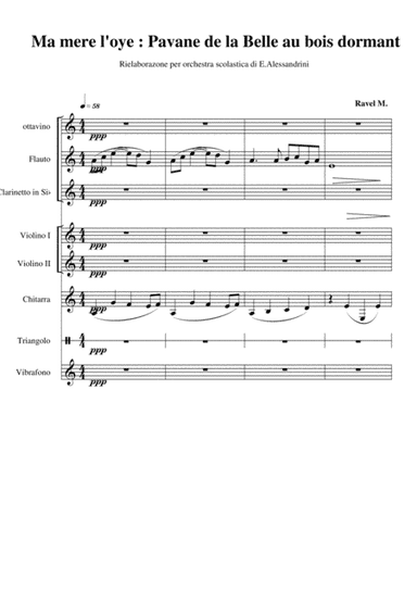 Pavane de la belle au bois dormant (da "Ma mere l'oye") (arr. Ester Alessandrini)