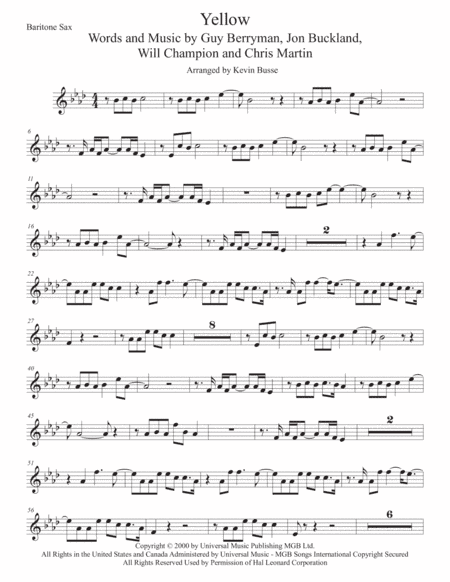 Yellow (arr. Kevin Busse)