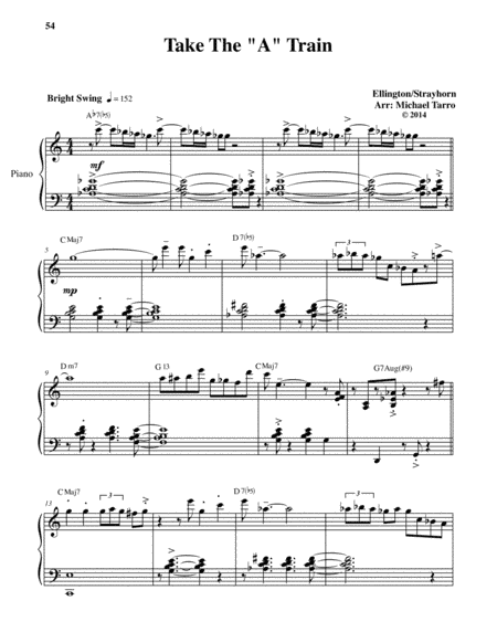 Take The "a" Train (arr. Michael Taro)