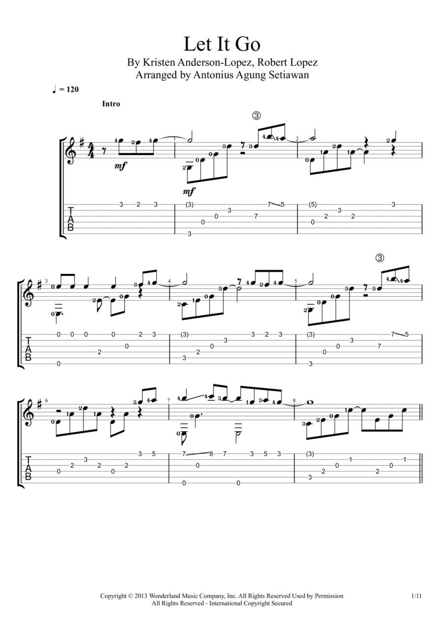 Let It Go (demi Lovato Version) (arr. Antonius Agung Setiawan)