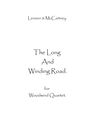 The Long And Winding Road (arr. Spencer Bundy)